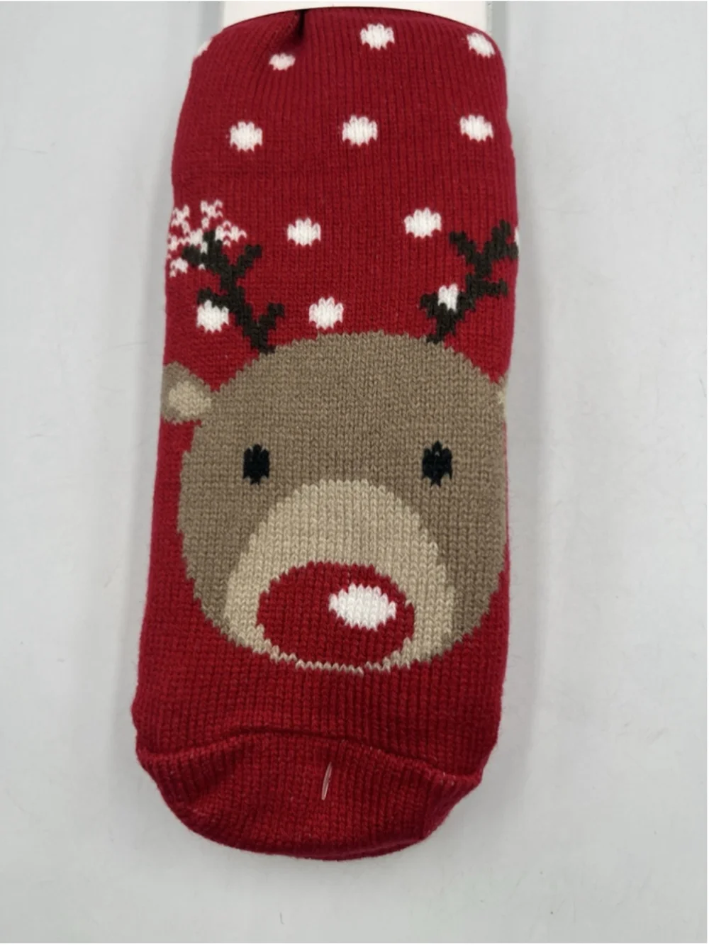 Top It Off Slipper Socks REINDEER Soft COZY WHEN YOUR FEET ARE FREEZZING SEE